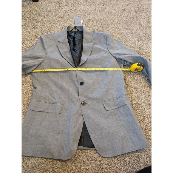 Banana Republic NEW Men's Dress Coat Blazer Size 42 Light Gray Slim Fit. - Picture 4 of 6